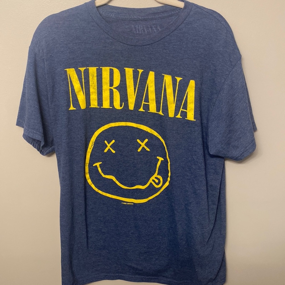 Nirvana T shirt Graphic Tee Band Short Sleeve Size Medium